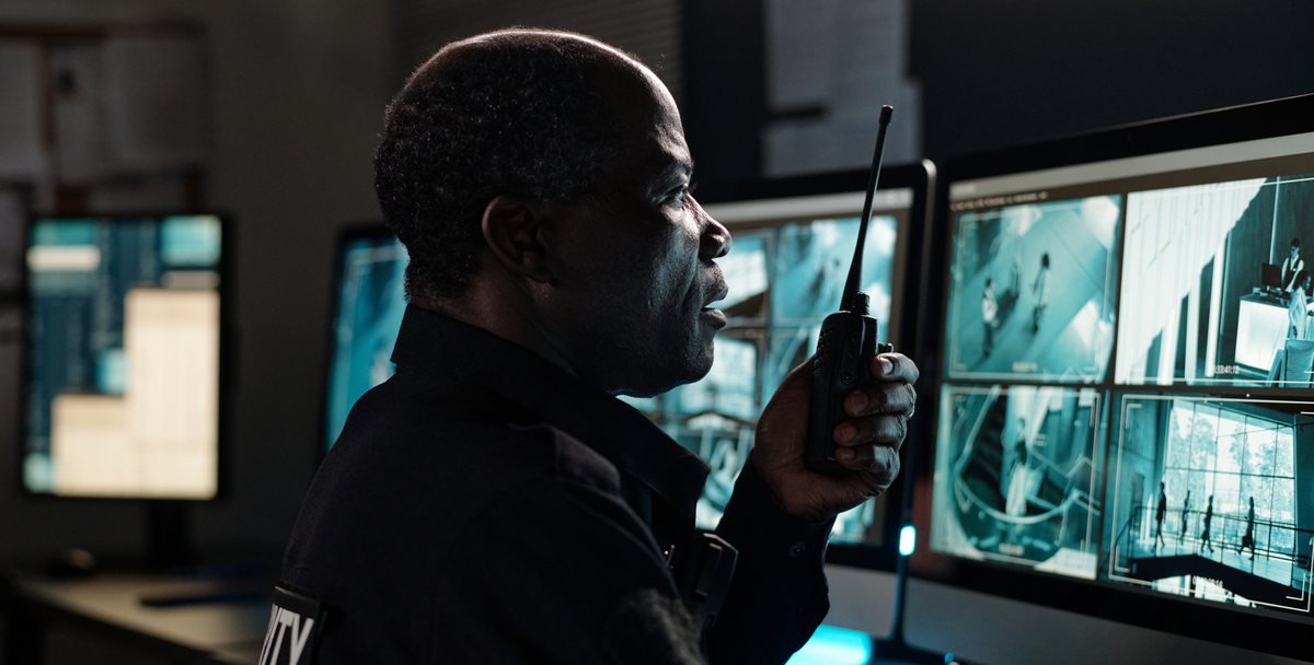 A Sentinel operator in the control room